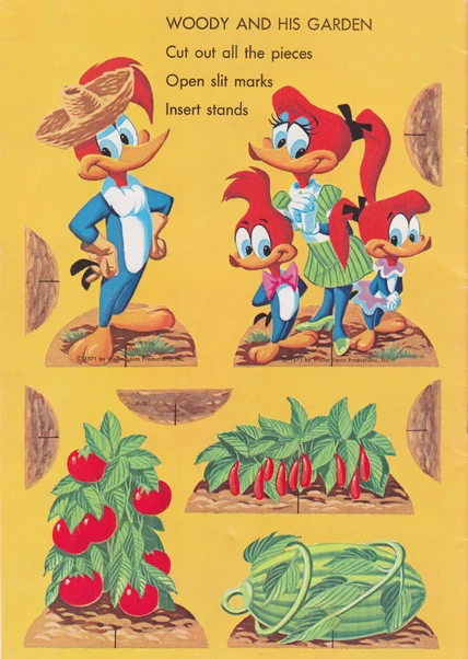 Woody Woodpecker Sticker Fun Garden Cover 02