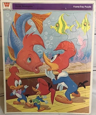 Whitman - Woody Woodpecker - Fish Aquarium - Frame Tray Puzzle - 01