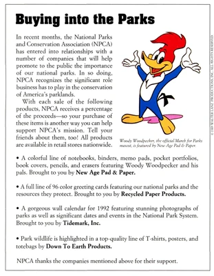 from National Parks Magazine July/Aug 1991