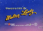 A Walter Lantz Production Card (MeTV aired, 90's Master)