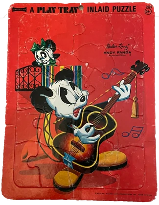 Andy Panda - Serenade - Saalfield Inlaid Puzzle - 01