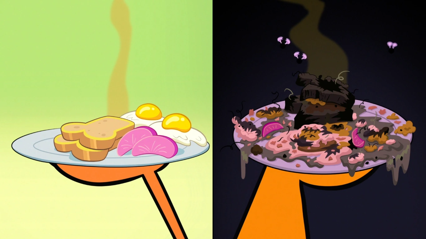 Завтрак (скриншот эпизода)