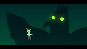 The Queen of Winds appears to the Bard.