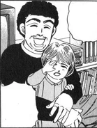Machida Daughter in manga with her father, Machida