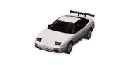 The 180SX's loading screen sprite in Maximum Tune 3