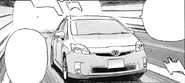 A Prius driven by Yoshimi Yshizaki