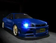 The R34 in Wangan Midnight PS2.