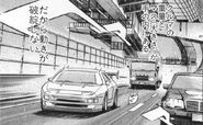 A spoilerless 190E seen in this particular panel