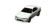 The Spec II R32's loading screen sprite in Maximum Tune 3