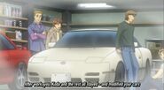 A white Nissan 180SX is seen in anime during Keiichiro Aizawa flashback.