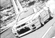 The R33's engine blows up.