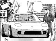 RGO Demo Car RX-7 drive by Masaki before drive his own RX-7