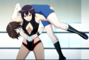 Juri prepares to do her firemans slam