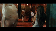 A picture of The Butcher training Wesley while Fox looks on in the foreground.