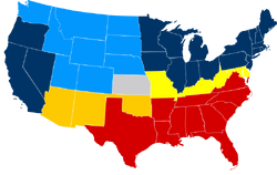 US Secession map 1865