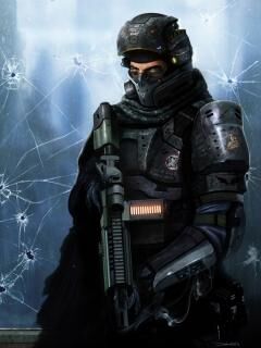 Sci-fi Soldier Combat Suit | 3D model