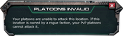 Platoons Invalid