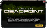 Operation: Deadpoint Event Message #2