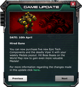 Game Update: Apr 10, 2014 Viper X & New Epic Tech