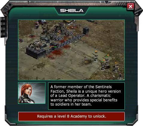 Sheila, War Commander Wiki