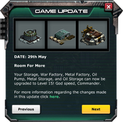 Game Update: May 1, 2014 Capacity Cost Decrease