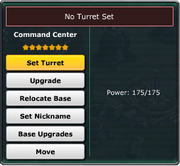 Left Click Menu Turret Not Set