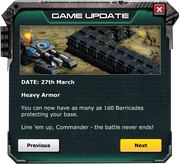 Game Update: Mar 27, 2013 Barricade Limit Increased