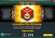 Spoils of War - Rewarded