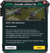 Game Update: Sep 10, 2014 Ion and AA Ion Introduction