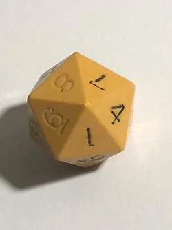 D20 icosahedron