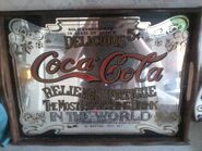 Vintage Coca-Cola Promotional Mirror Tray