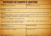 Diogenes of Sinope's Lantern