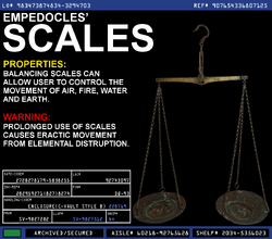 Empedocles' Scales