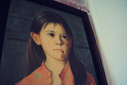 the crying girl painting original