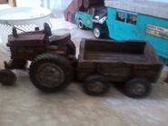 Tin and Wooden/Plastic Tractor #2 (Body View)