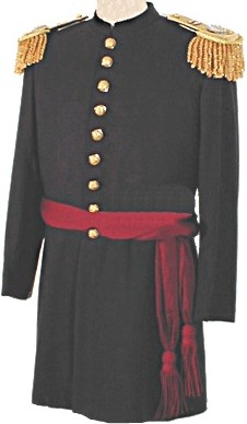 На нем был офицерский сюртук без эполет. Frock Coat us Army Civil War. Frock Coat of Napoleon's Gendarmerie. Costumes of Union Army.