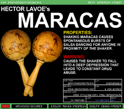 Héctor Lavoe's Maracas