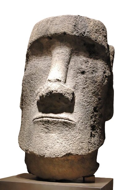 studio photo of a moai drinking wine : r/weirddalle