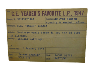 Yeager card