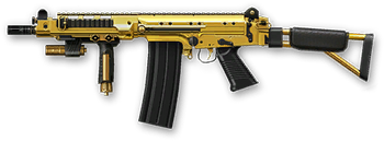 Золотой FN FAL DSA-58 Render