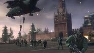 Spetsnaz troops deploy from Hinds infront of the Kremlin.