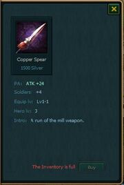 COPPER SPEAR