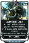 Sacrificial Steel