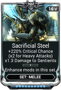  Sacrificial Steel