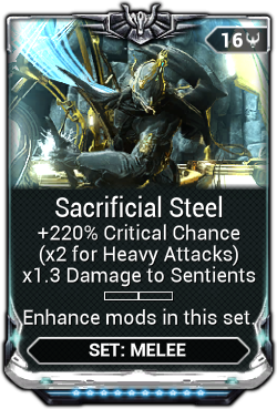 Sacrificial Steel Warframe Wiki Fandom