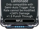 Semi-Rifle Cannonade