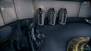 Normal unlocked locker (Left), Kubrow unlocked locker (Middle), Kubrow locked locker (Right)