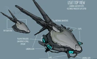 Concept art du Liset moderne comme visible dans le codex.