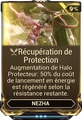 Récupération de Protection