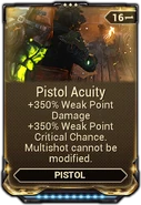  Pistol Acuity (on Weak Points)